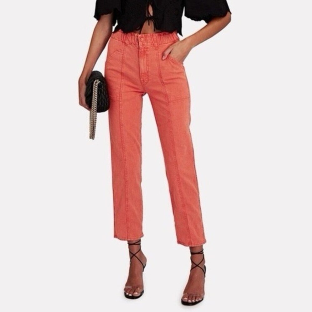 Mother Jeans The Springy Ankle Size 24 in Hot Coral